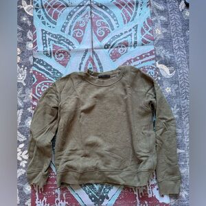 Jenni Kayne Saturday Sweatshirt French Terry Sage Green Size Small